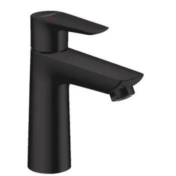 Vannas istabas izlietnes maisītājs Hansgrohe Talis E 110 CoolStart  ar pop up izplūdi melns matēts 71713670