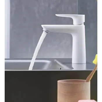 Vannas istabas izlietnes maisītājs Hansgrohe Talis E 110 CoolStart 71714700 Balts matēts