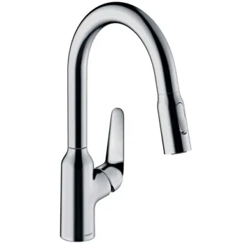 Virtuves maisītājs Hansgrohe Focus M42 Eco 180 izvelkams 2jet Hromēts 71862000