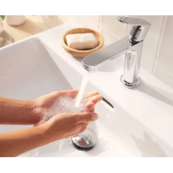 Vannas istabas izlietnes maisītājs Hansgrohe Rebris S 110 CoolStart ar pop up 72527000 Hromēts