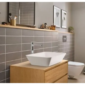 Vannas istabas izlietnes maisītājs Hansgrohe Rebris 240 CoolStart ar pop up izolūdi 72581000 Hromēts