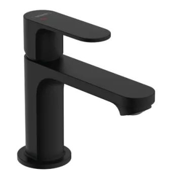 Vannas istabas izlietnes maisītājs Hansgrohe Rebris S 80 CoolStart ar pop up izplūdi 72584670 Melns matēts