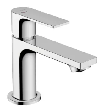 Vannas istabas izlietnes maisītājs Hansgrohe Rebris E 80 CoolStart EcoSmart+ ar pop up izplūdi 72587000 Hromēts
