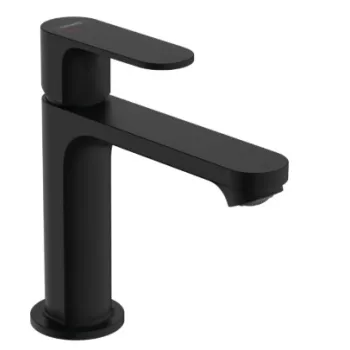 Vannas istabas izlietnes maisītājs Hansgrohe Rebris S 110 CoolStart EcoSmart+ ar pop up izplūdi 72588670 Melns matēts