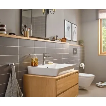 Vannas istabas izlietnes maisītājs Hansgrohe Rebis E 110 CoolS.EcoS+ Ar pop up izplūdi 72589000 Hromēts