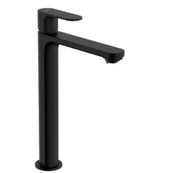 Vannas istabas izlietnes maisītājs Hansgrohe Rebris S 240 CoolStart EcoSmart+ ar pop up izplūdi 72590670 Melns matēts