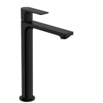 Vannas istabas izlietnes maisītājs Hansgrohe Rebris E 240 CoolStart EcoSmart+ ar pop up izplūdi 72591670 Melns matēts