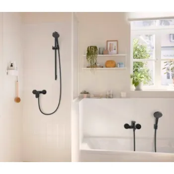 Dušas maisītājs Hansgrohe  Rebris S shower 2 flow 72643670 Matēts Melns