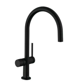 Virtuves maisītājs Hansgrohe Talis M54 220 ar integrētu slēgvārstu 72805670 Melns Matēts