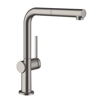 Virtuves maisītājs Hansgrohe Talis M54 270 izvelkams Brushed Melns Hroms 72808340