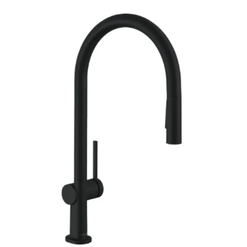Virtuves maisītājs Hansgrohe Talis M54 210, EcoSmart izvelkams 2jet Melns Matēts 72842670