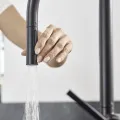 Virtuves maisītājs Hansgrohe Talis M54 210, EcoSmart izvelkams 2jet Melns Matēts 72842670