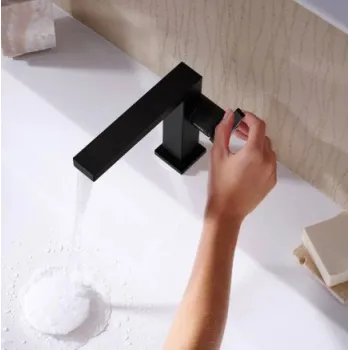 Vannas istabas izlietnes maisītājs Hansgrohe Tecturis 150 Fine CoolStart EcoSmart+ 73041670 Melns Matēts