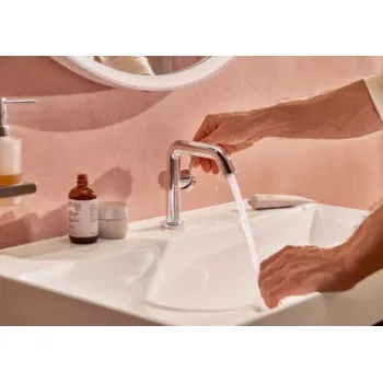 Vannas istabas izlietnes maisītājs Hansgrohe Tecturis S 110 Fine CoolStart EcoSmart+ 73321000 Hromēts