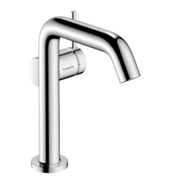 Vannas istabas izlietnes maisītājs Hansgrohe Tecturis S 150 Fine CoolStart EcoSmart+ ar push-open izplūdi 73340000