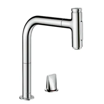 Virtuves maisītājs Hansgrohe Metris Select M71 200 2j izvelkamu galvu sBox 73818000 Hromēts