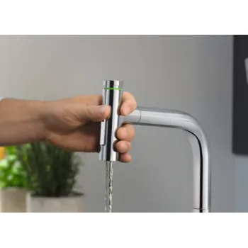 Virtuves maisītājs Hansgrohe Metris Select M71 200 2j izvelkamu galvu sBox 73818000 Hromēts