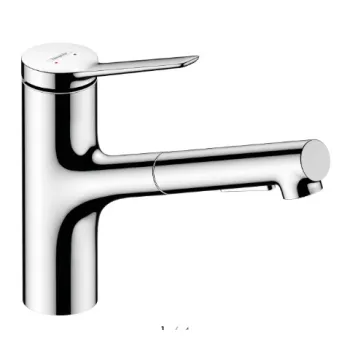 Virtuves maisītājs Hansgrohe Zesis M33 150 izvelkams Hromēts 74820000