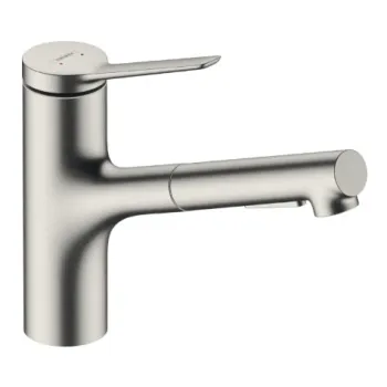Virtuves maisītājs Hansgrohe Zesis M33 150 izvelkams Stainless Steel Finish 74820800