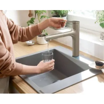 Virtuves maisītājs Hansgrohe Zesis M33 150 2jet ar izvelkamu galvu 74821000 Hromēts