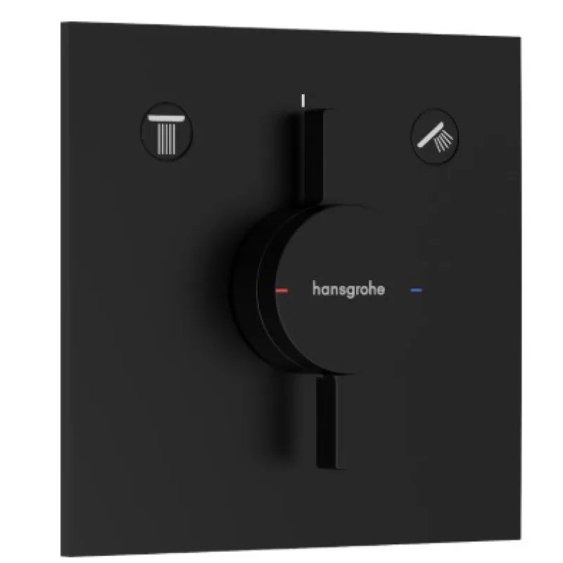 Vannas / Dušas maisītājs Hansgrohe DuoTurn E iebūvējams Melns Matēts