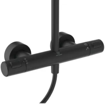Dušas sistēma Ideal Standard Ceratherm T25+ ar Termostatu Melna matēts A7210XG Dušas sistēma Ideal Standard Ceratherm T25+ ar Termostatu Melna matēts A7210XG