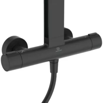 Dušas sistēma Ideal Standard Ceratherm ALU ar Termostatu Melna matēts BD583XG Dušas sistēma Ideal Standard Ceratherm ALU ar Termostatu Melna matēts BD583XG