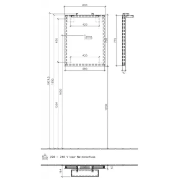 Vannas istabas spogulis Villeroy & Boch Memento 60x75cm C30460FC