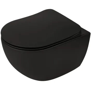 Piekaramais pods Deante PEONIA NERO Rimless ar Softclose Vāku Melns CDEDNZPW