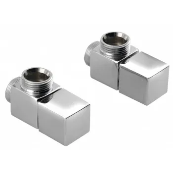 Savienojumu komplekts SAPHO CUBE dvieļu žāvētājam / radiatoram, 2gab Hromēti CP4010S