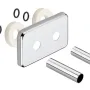 Radiatoru savienojumu komplekts Sapho TWIN hromēts CP7035