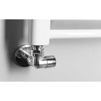 Savienojumu komplekts AQUALINE FIRST CORNER dvieļu žāvētājam / radiatoram, labā puse Hromēts CP920S