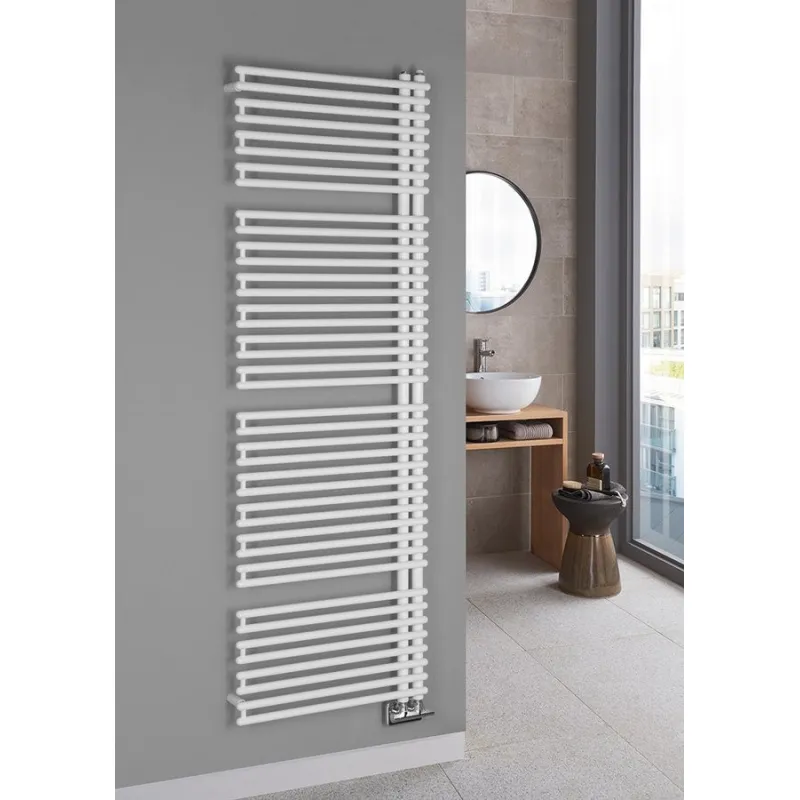 Dvieļu žāvētājs / Radiators AQUALINE Tubini 60x17 cm, 1001W, balts  DC330T