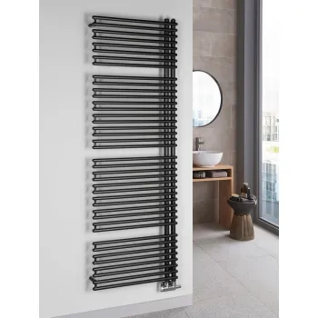 Dvieļu žāvētājs / Radiators AQUALINE Tubini 60x178cm, 1001W, antracīta krāsā  DC335T
