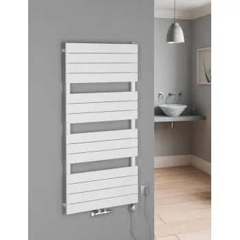 Dvieļu žāvētājs / Radiators AQUALINE Bondi 60x122cm, 669W, balts  DC420T