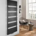 Dvieļu žāvētājs / Radiators AQUALINE Bondi 60x180 cm, 965 W, antracīta krāsā  DC455T