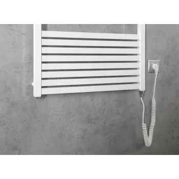 Dvieļu žāvētājs / Radiators AQUALINE TONDI-E Elektriskais 60x169cm, 800W, balts  DE490T Dvieļu žāvētājs / Radiators AQUALINE TONDI-E Elektriskais 60x169cm, 800W, balts  DE490T