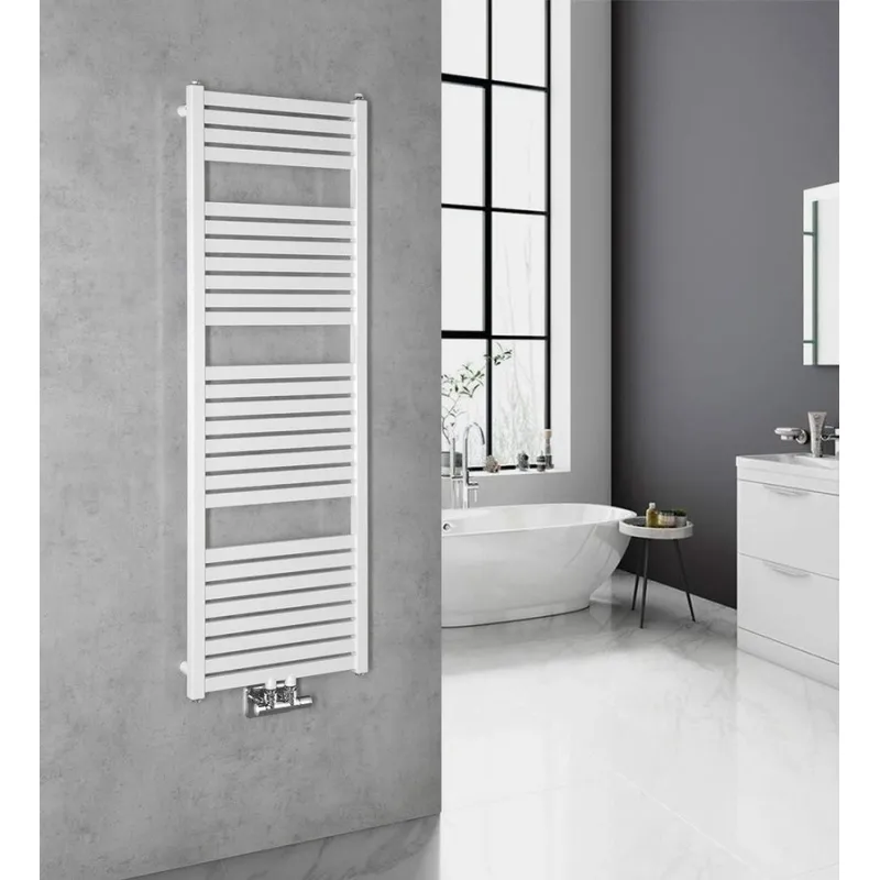 Dvieļu žāvētājs / Radiators AQUALINE Tondi radiators 45x133 cm, balts  DT470T