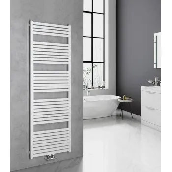 Dvieļu žāvētājs / Radiators AQUALINE Tondi 60x169 cm, balts  DT490T