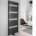 Dvieļu žāvētājs / Radiators AQUALINE Tondi 60x169 cm, matēti melns  DT496T