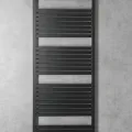 Dvieļu žāvētājs / Radiators AQUALINE Tondi 60x169 cm, matēti melns  DT496T