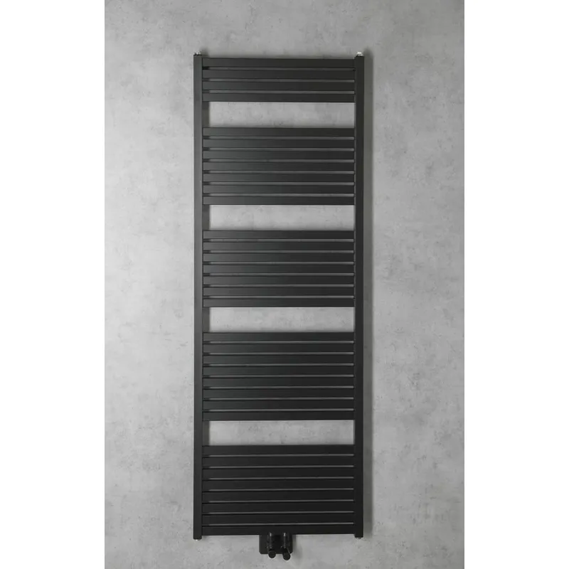 Dvieļu žāvētājs / Radiators AQUALINE Tondi 60x169 cm, matēti melns  DT496T
