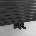 Dvieļu žāvētājs / Radiators AQUALINE Tondi 60x169 cm, matēti melns  DT496T