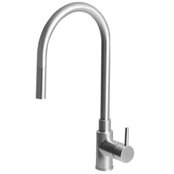 Virtuves maisītājs Sapho Duna ar izvelkamu dušas galvu, nerūsējošais tērauds DU015