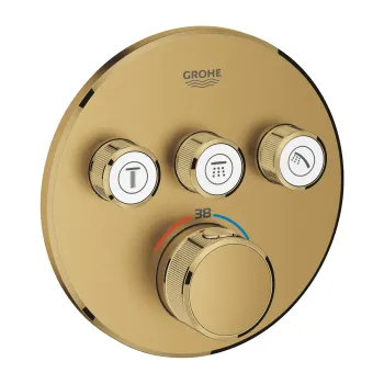 Dušas maisītājs GROHE Grohtherm SmartControl ar termostatu Iebūvējams, SmartControl, Long-Life apdare Brushed Cool Sunrise 29121GN0