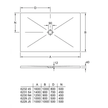 Dušas paliktnis Villeroy & Boch Subway Infinity  80x100cm, Keramika, Balts 6229J301