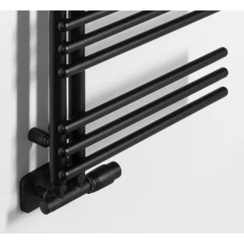 Dvieļu žāvētājs / Radiators AQUALINE Poseidon 134x55cm, 501W, melns  PS513B