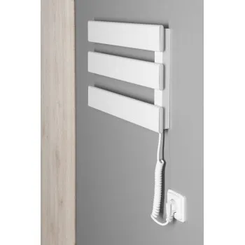 Dvieļu žāvētājs / Radiators AQUALINE Elektriskais Elvis, 48x33x5cm, 50W, balts  EB480 Dvieļu žāvētājs / Radiators AQUALINE Elektriskais Elvis, 48x33x5cm, 50W, balts  EB480