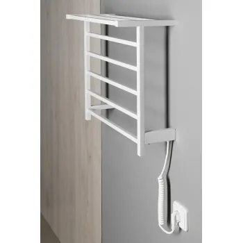 Dvieļu žāvētājs / Radiators Sapho Elzor elektriskais 50x47 cm, 60 W, balts matēts EB500