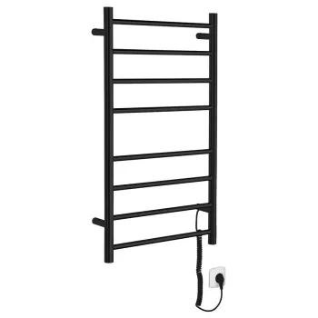 Dvieļu žāvētājs / Radiators Sapho REDONDO elektriskais 50x90cm, 7W, matēti melns  ER220BV Dvieļu žāvētājs / Radiators Sapho REDONDO elektriskais 50x90cm, 7W, matēti melns  ER220BV